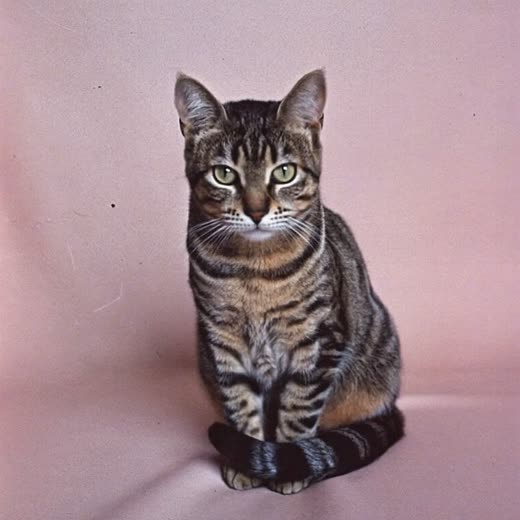 A cat photographed during a drop-in visit